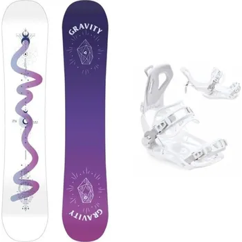 Snowboarding Gravity Sirene White 24/25 dámský snowboard + Raven FT360 white vázání 154 cm + S (EU 35-40) + DÁREK + Doprava ZDARMA