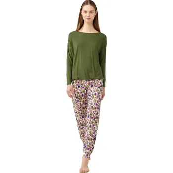 Dámská móda Dámské pyžamo Vamp s květinami 21063 velikost XXL