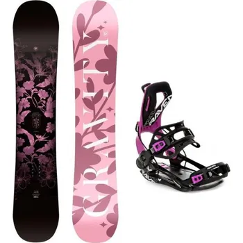 Snowboarding Gravity Empire 24/25 dámský snowboard + Raven Fastec FT360 black/fuchsia vázání 149 cm + S (EU 35-40) + DÁREK + Doprava ZDARMA