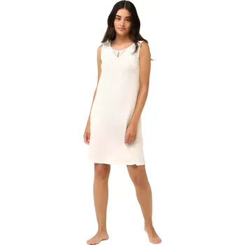Dámská noční košile Letní noční košile Vamp bez rukávů s krajkou na zádech 22091 cream velikost S