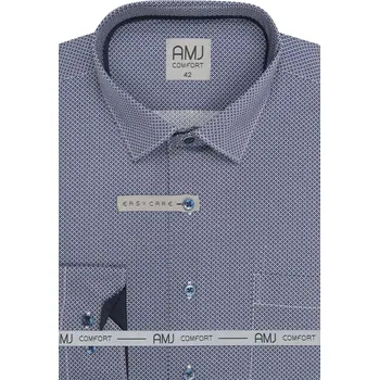 Pánská košile Košile s dlouhým rukávem COMFORT AMJ VDBR 1478 modrá velikost 41