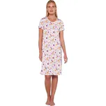 Květovaná noční košile Vamp s krátkými rukávy 20031 velikost S