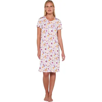 Dámská móda Květovaná noční košile Vamp s krátkými rukávy 20031 velikost S