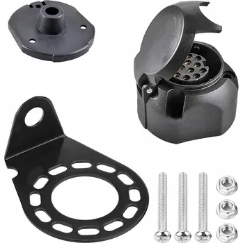 Elektrická zásuvka ZÁSUVKA PŘÍVĚSU 13 PINŮ + DRŽÁK POD ZÁSUVKU