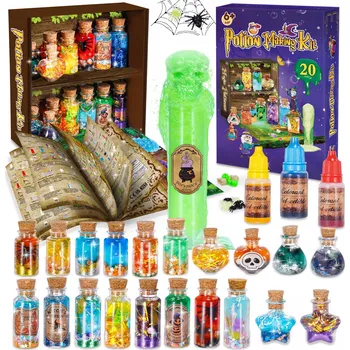 Obraz Sada pro výrobu kouzelných lektvarů pro děti, ruční výroba na Halloween