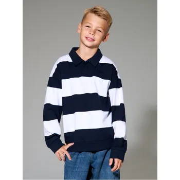 Chlapecká mikina Sinsay - Mikina s kulatým výstřihem a límečkem - vícebarevná - 030GA-MLC - 030GA-MLC-146