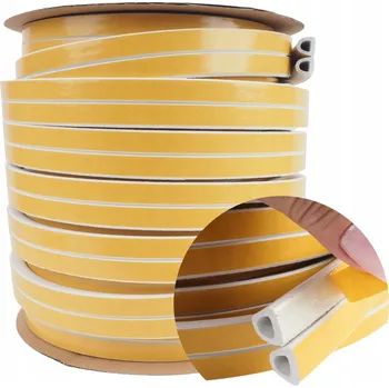 Těsnění do okna a dveří Těsnění PROFIL DGP 14x12 BÍLÉ 40m ODHLUČŇUJÍCÍ TĚSNĚNÍ DO DVEŘÍ