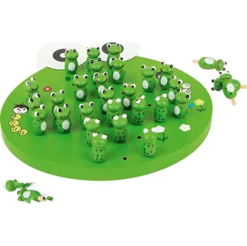 Dřevěná hračka small foot Solitér žába - poškozený obal