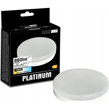 Žárovka Platinum LED žárovka GX53 8W 880lm 3000K teplá bílá
