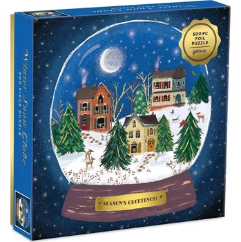 Puzzle Galison Puzzle Zimní sněhová koule 500 dílků