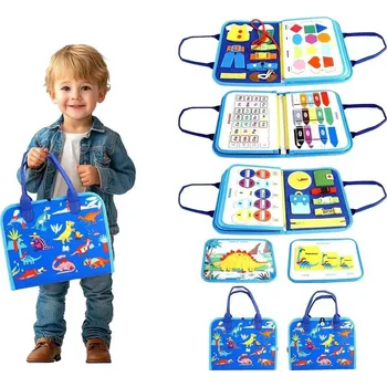 Výuková hračka 2Kids Toys Senzorická busy kniha Dinosauři 2