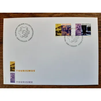 Sběratelství ŠVÝCARSKO FDC 1751/2 turistika, r. 2001