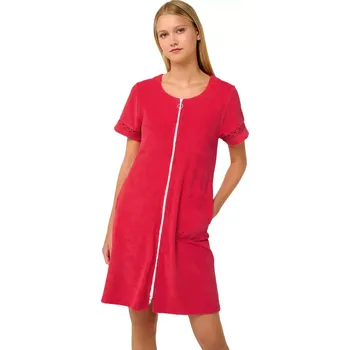 Dámský župan Plážové šaty Frottee se zipem Vamp 22581 fragola velikost XL