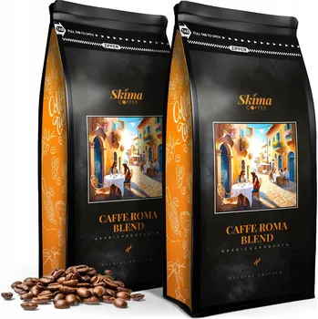Káva Zrnková Káva SKIMACOFFEE tmavá směs 2x1 kg ekologická