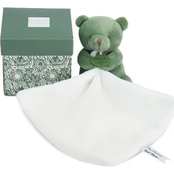 Hračka pro nejmenší Doudou et Compagnie Paris | Doudou Můj malý medvídek 10 cm zelený