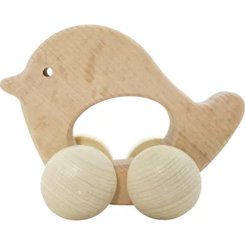 Dřevěná hračka Hess Ptáček na kolečkách