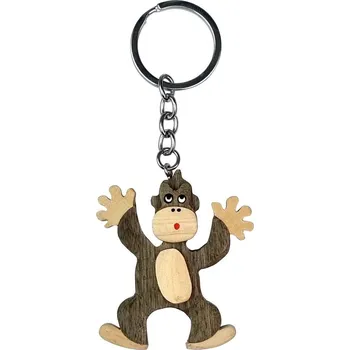 2Kids Toys Dřevěná klíčenka velká Opice stojící