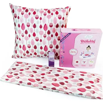 Dekorativní polštářek Hřejivá uklidňující voňavá sada - polštáře a olej Vzor Látky: S Bříškohřejem Chvíle pohody a relaxu s Lavandia