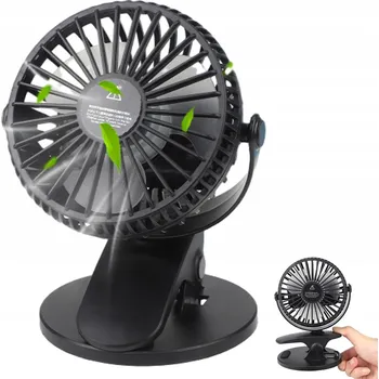 Domácí ventilátor Mini ventilátor Bedee, černý