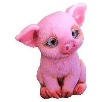 Forma na odlévání Silikonová forma na mýdlo a svíčku 3D prasátko