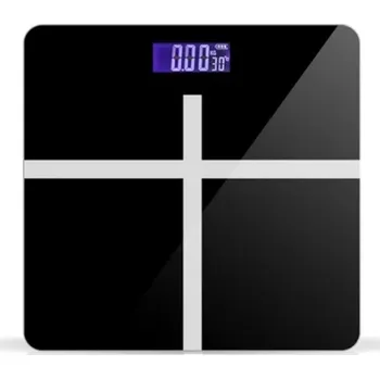 Osobní váha Koupelnová váha skleněná Black Night+ 180 kg USB