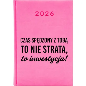 Kalendář Knižkový kalendář 2026 A5 FunnyCase růžový