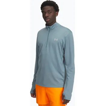 Pánská móda Pánská běžecká mikina Under Armour Launch 1/4 Zip jasper blue/reflective