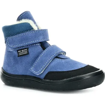 Dívčí zimní obuv Jonap Jerry modrá vlna zimní barefoot boty Velikost boty (EU): 22, Vnitřní délka boty: 136, Vnitřní šířka boty: 63