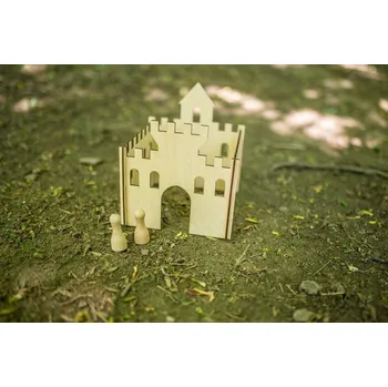 Výuková hračka BeWooden Dřevěný Panáčkův hrad 1kk