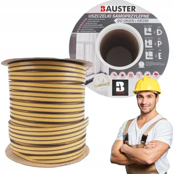 Těsnění do okna a dveří Těsnění PROFIL "P" 100M HNĚDÉ Tlumící těsnění do dveří