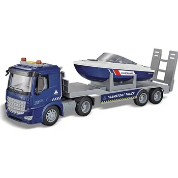 autíčko RE.EL Toys kamion s podvalníkem na člun