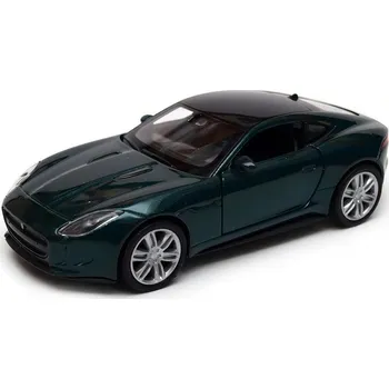 autíčko Welly Jaguar F-Type Coupe 1:34 tmavě zelený
