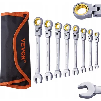 Klíč Vevor Sada klíčů s flexibilní hlavou a ráčnou