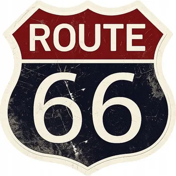 Samolepicí dekorace na vozidlo NÁLEPKA na auto | ROUTE 66 SILNICE USA Spojené státy LEGENDÁRNÍ