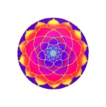 Okenní dekorace Mandala na sklo - Zlatý Lotos