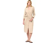 Letní šaty Vamp z popelínu s knoflíky 22458 beige skin velikost M