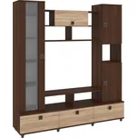 Obývací stěna VERONA Barva: ořech - tmavý + dub sonoma