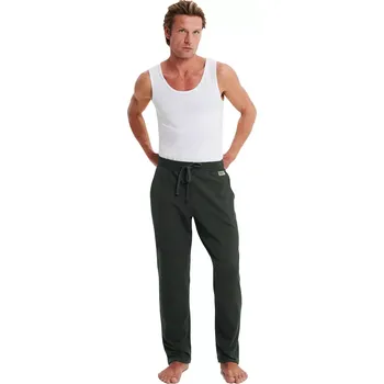 Pánská móda Vamp pánské bavlněné tepláky s kapsami 21198 green forest night velikost XL