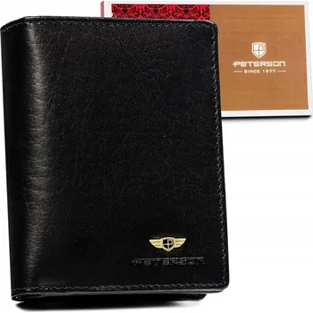 Peněženka Peterson peněženka z pravé kůže černá PTN 2549-BO-1840 BLA - dámská