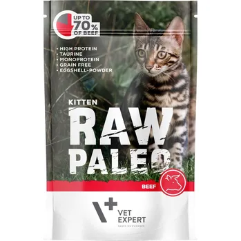 Krmivo pro kočku RAW PALEO Kitten Beef - mokré krmivo pro koťata s hovězím masem 100 g