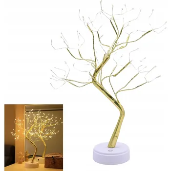 Vánoční dekorace VÁNOČNÍ OSVĚTLENÍ NA STROMEČEK NOČNÍ LAMPA OZDOBNÝ STROMEK NOČNÍ LAMPA 108 LED