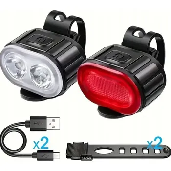 Cyklosvítilna Sada cyklistického osvětlení – přední a zadní LED světlo