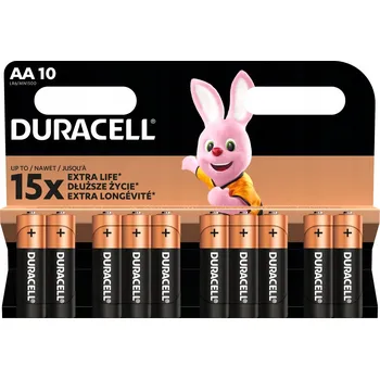 Článková baterie Alkalická baterie Duracell AA (R6) 10 ks