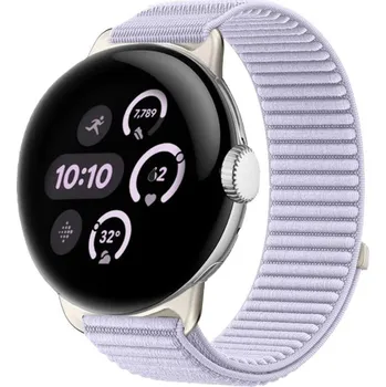 Příslušenství k chytrým hodinkám VSECHNONAMOBIL 123010 NYLON Vyměnitelný řemínek pro Google Pixel Watch 4 45mm / Pixel Watch 3 45mm fialový