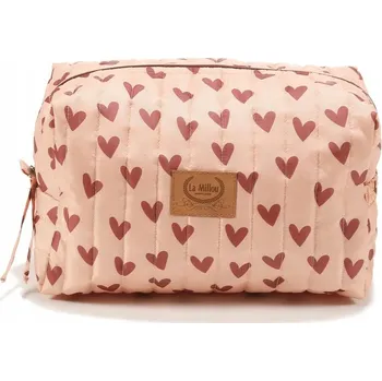 Kosmetická taška La millou Kosmetická taštička Ortalion HEARTBEAT PINK