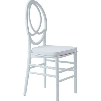 Polštář Polštář na židli Chiavari - bílá látka