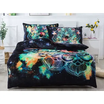 Povlečení Novinka 2025! Luxusní ložní souprava mikroplyš s 3D efektem – 70×90 / 140×200 cm - MANDALA Exclusive