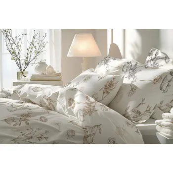 Povlečení Florella Povlečení Renforcé Leni Bronze Rozměr: 70x90 + 140x200 cm - loznice21.cz