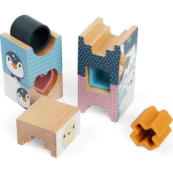 Dřevěná hračka Bigjigs Toys Puzzle Arktická věž