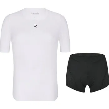 cyklistický dres RIVANELLE BASELAYER - bílá/černá